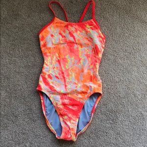 Nike neon one piece swimsuit